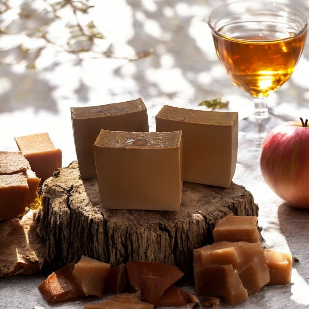 Goat Milk Specialty Soap Carmel Apple Bourbon Orchid & Vine 3